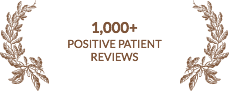 1000 plus positive patient reviews